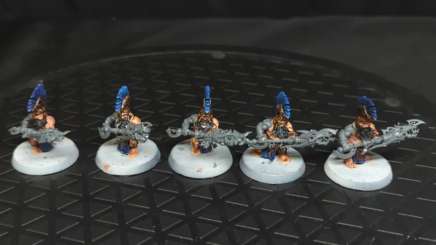 Age of Sigmar Fyreslayers Auric Hearthguard x5