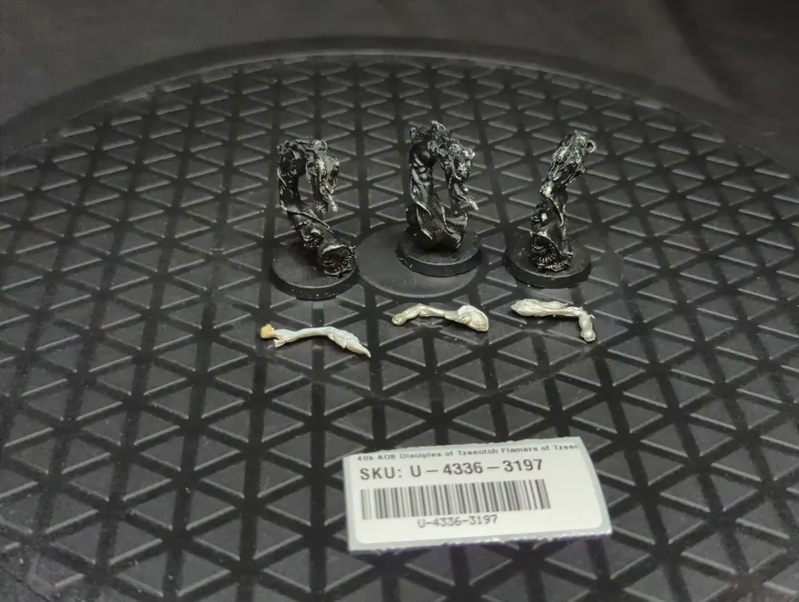 Warhammer 40k Age of Sigmar Disciples of Tzeentch Flamers of Tzeentch (OOP Metal) x3