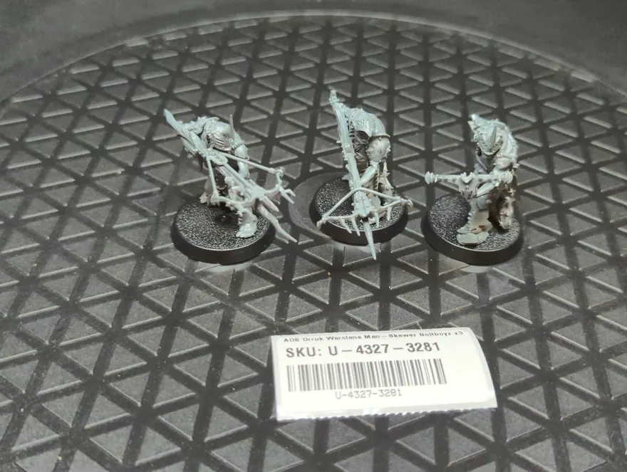 Age of Sigmar Orruk Warclans Man-Skewer Boltboyz x3