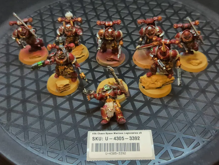 Warhammer 40k Chaos Space Marines Legionaries x8
