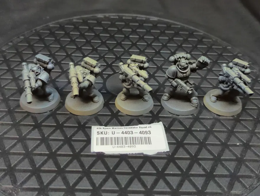 Warhammer 40k Space Marines Devastator Squad x5