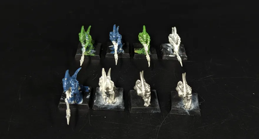 Age of Sigmar Seraphon Skinks metal x8