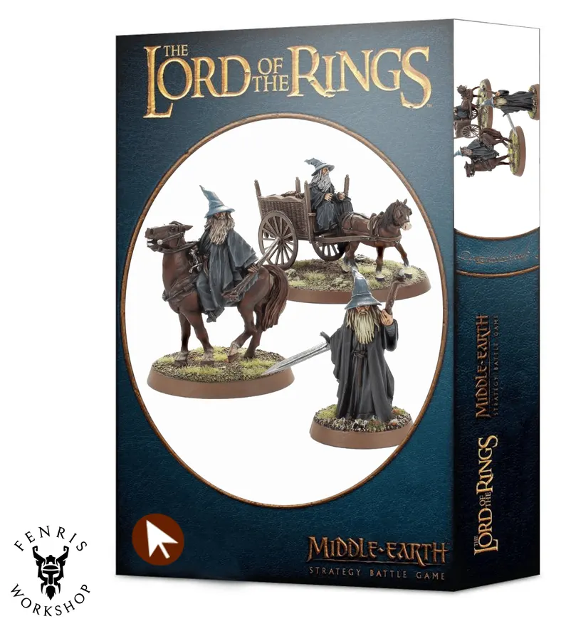 Middle-earth Gandalf the Grey (Foot, Mounted and on Cart)