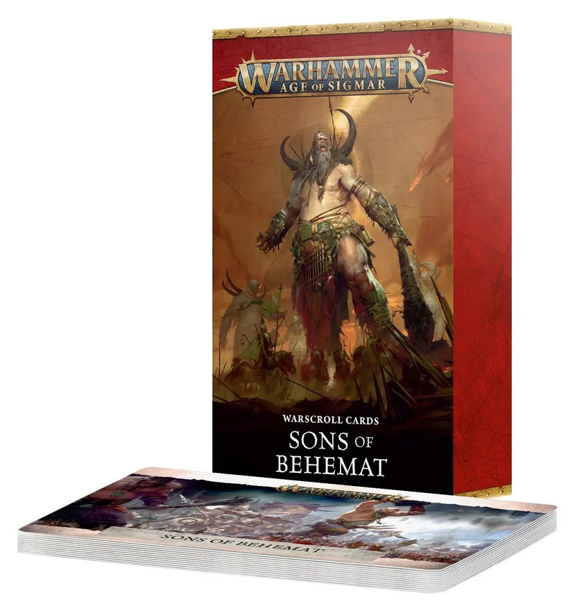 Warscroll Cards Sons of Behemat