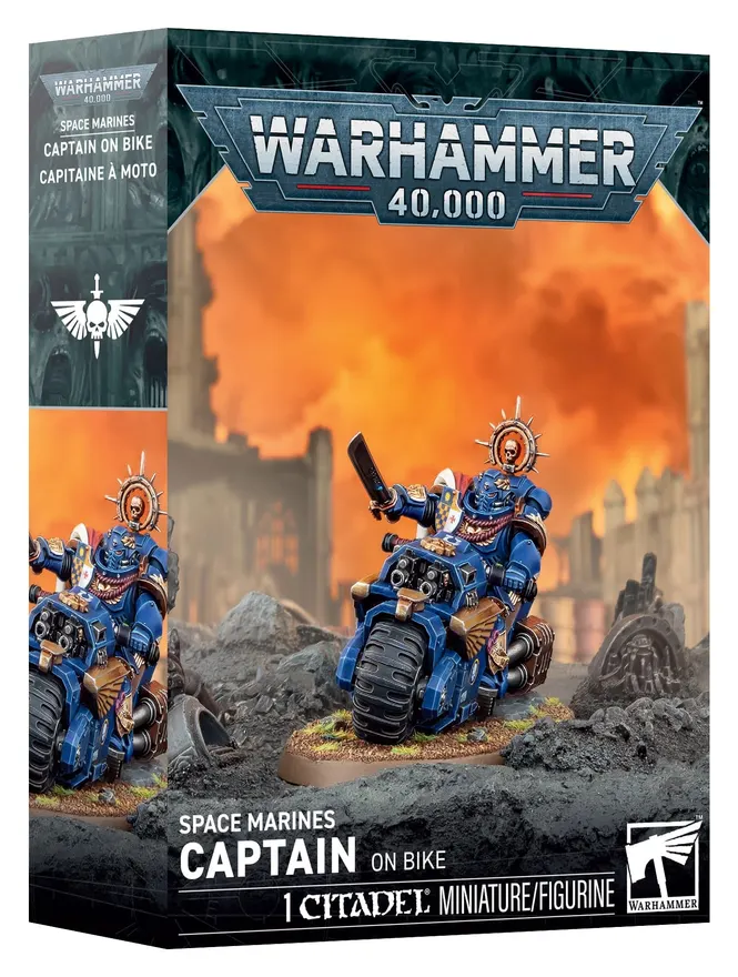 Space Marines Captain on Bike