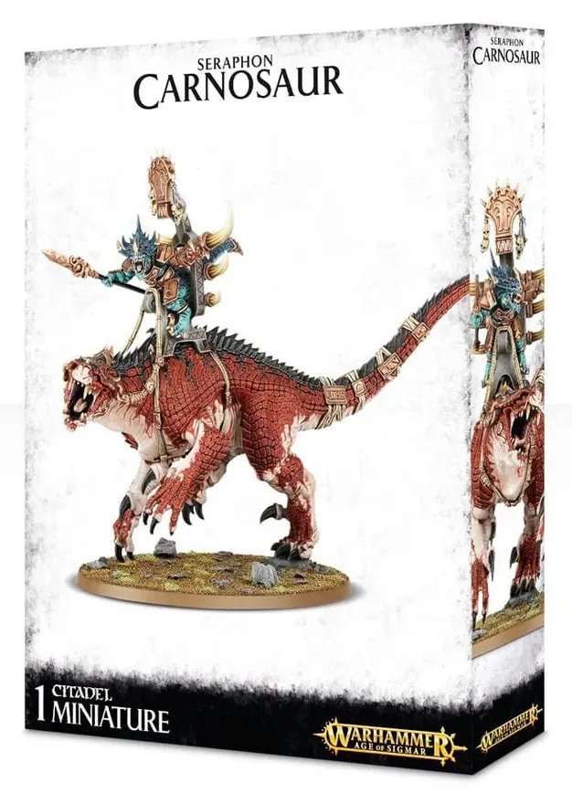 Seraphon Saurus Scar-Veteran / Oldblood on Carnosaur