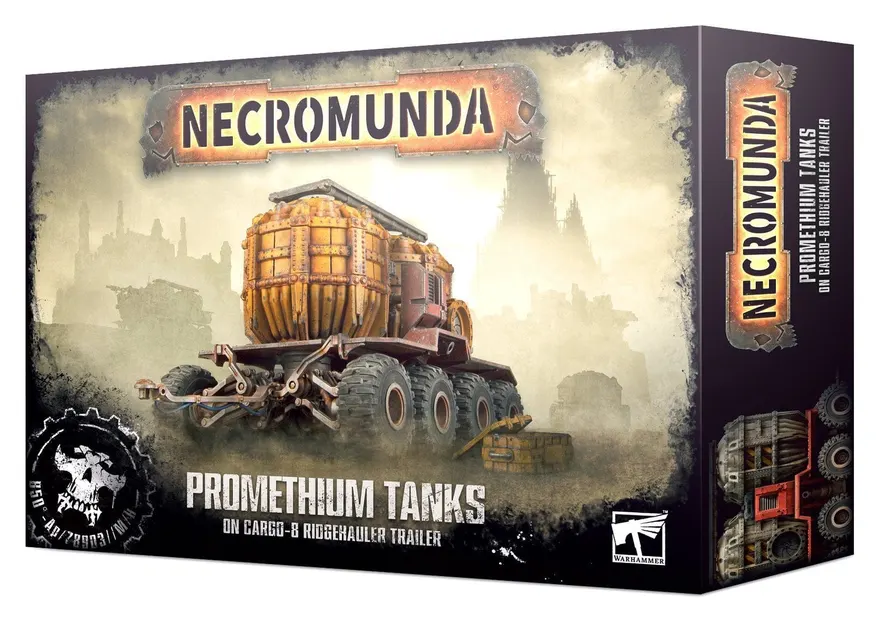 Necromunda: Promethium Tanks on Cargo-8 Ridgehauler Trailer