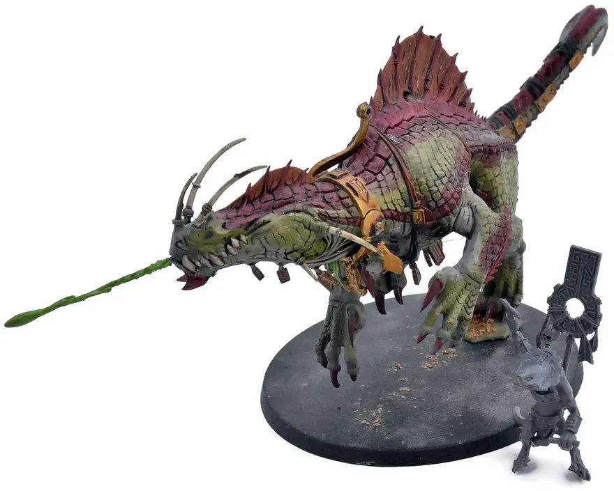 SERAPHON Skink Oracle On Troglodon #1 Warhammer Sigmar 5934