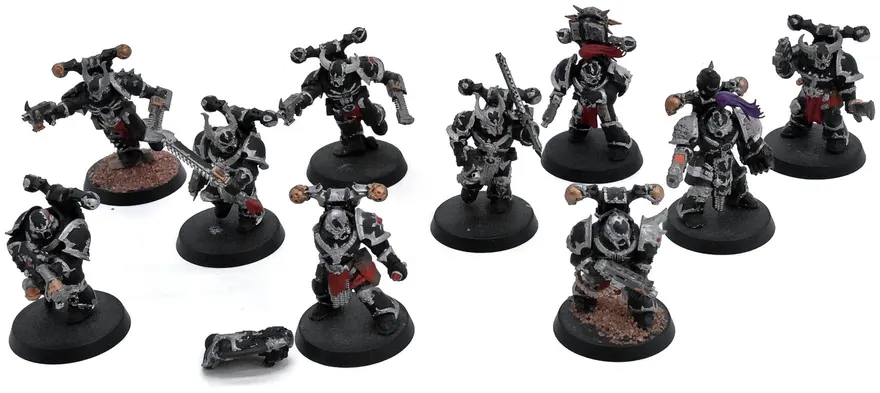 CHAOS SPACE MARINES 10 Legionaries #2 Warhammer 40K 8393