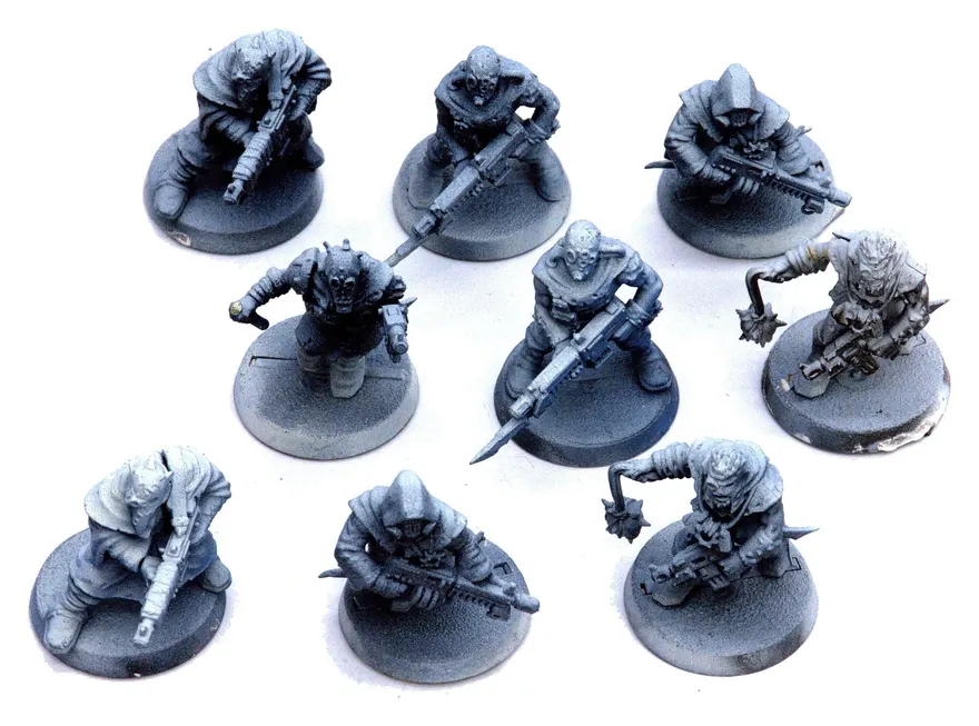 CHAOS SPACE MARINES 9 Chaos Cultists #1 Warhammer 40K 0143