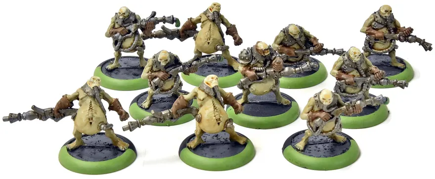 Warmachine 10 Bile Thralls #1 Metal Cryx