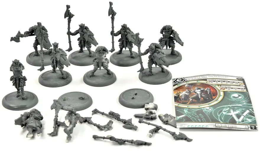 Warmachine 10 Houseguard Halberdiers #1 Metal Retribution