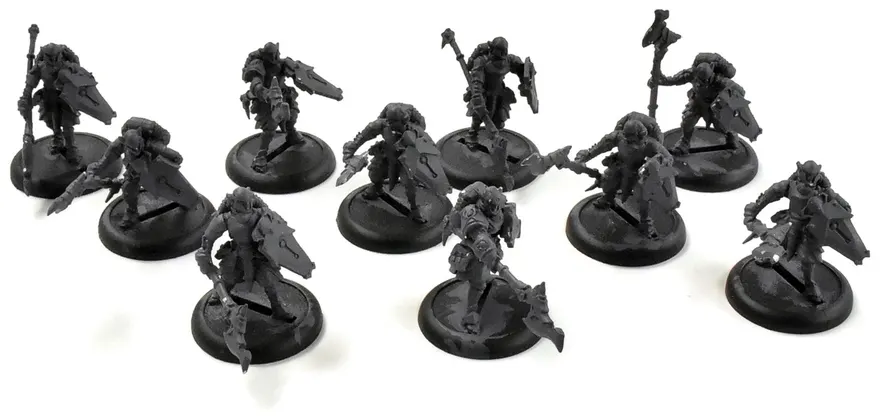 Warmachine Retribution of Scyrah 10 Houseguard Halberdiers #1 Metal