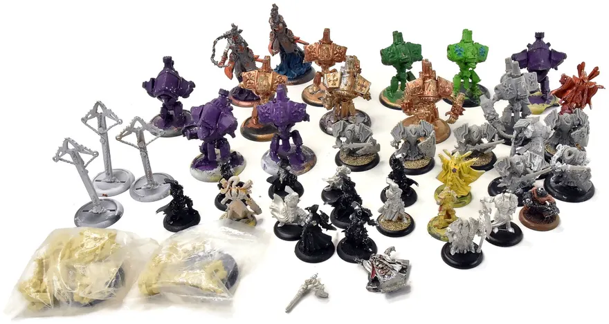 Warmachine Various Minis missing parts or Broken Metal & Plastic