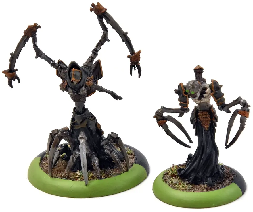 Warmachine Master Necrotech Mortenebra And Deryliss #1 Metal Cryx