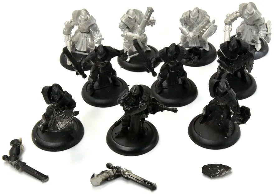 Warmachine Cygnar 10 Sword Knights #1 Metal