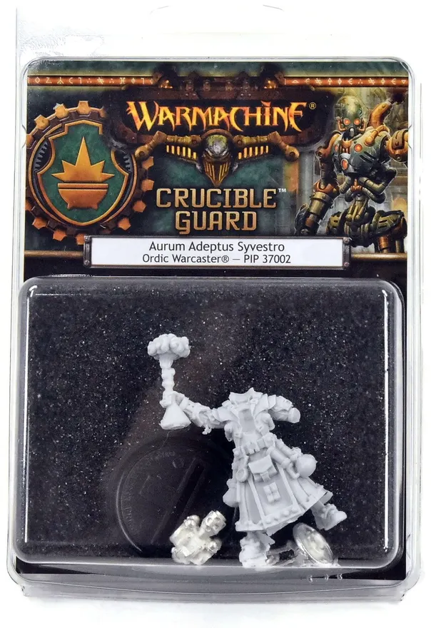 Warmachine Aurum Adeptus Syvestro Metal crucible guard