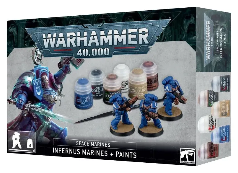 Warhammer 40K - Space Marines - Marines: Infernus Marines + Paints Set
