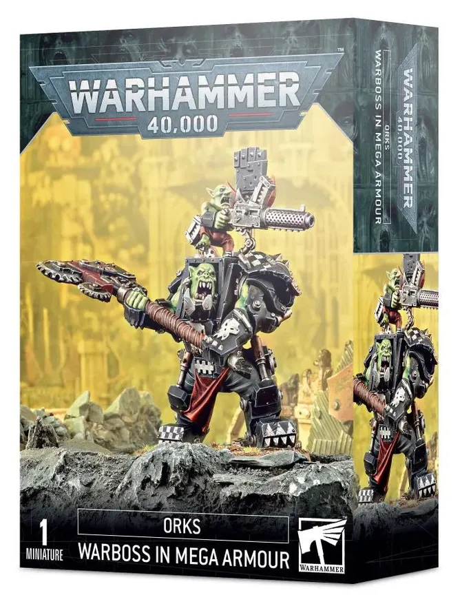 Games Workshop Ork Warboss In Mega Armour