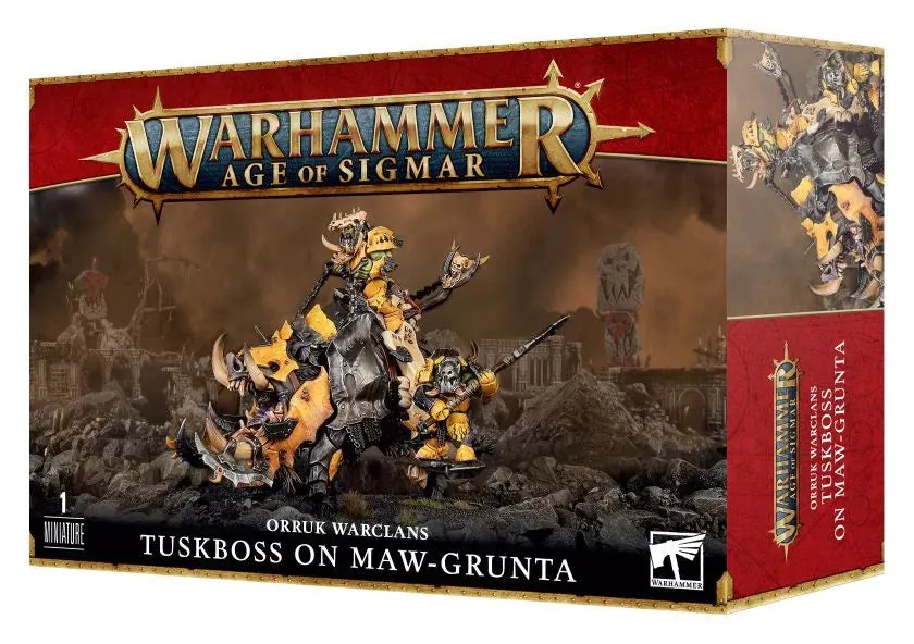 Orruk Warclans - Tuskboss on Maw-Grunta - Maw-Grunta Gouger - Maw-Grunta with Hakkin' Krew