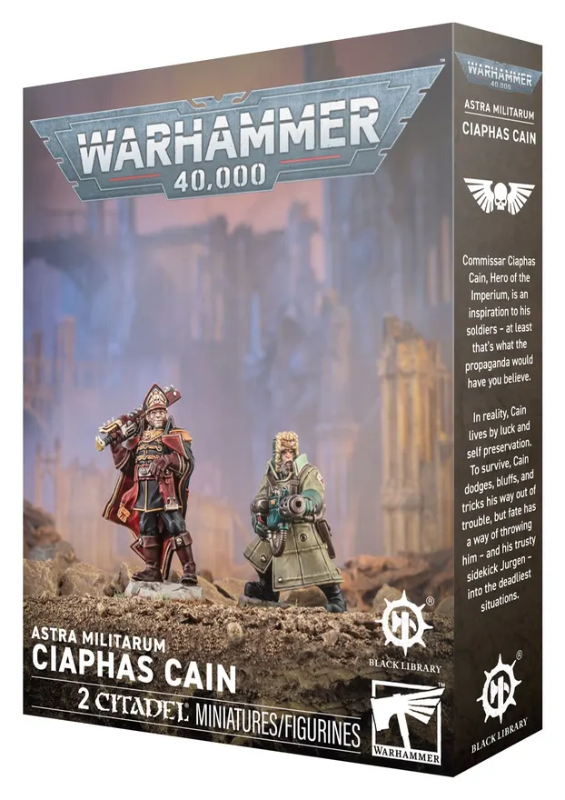 CIAPHAS CAIN set di miniature ASTRA MILITARUM warhammer 40k CITADEL età 12+