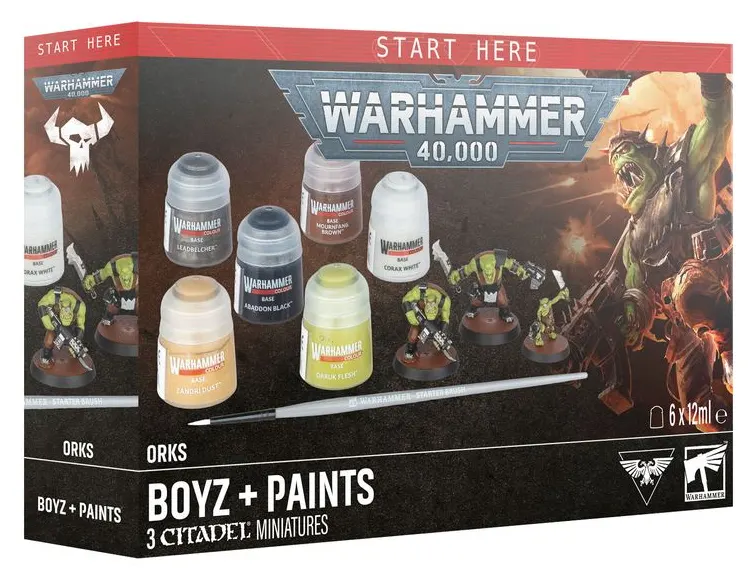 WARHAMMER 40000: ORKS PAINT SET