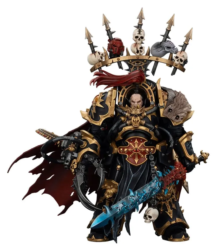 Warhammer 40,000 Action Figur Black Legion Abaddon the Despoiler med Drach'nyen och Talo 16 cm