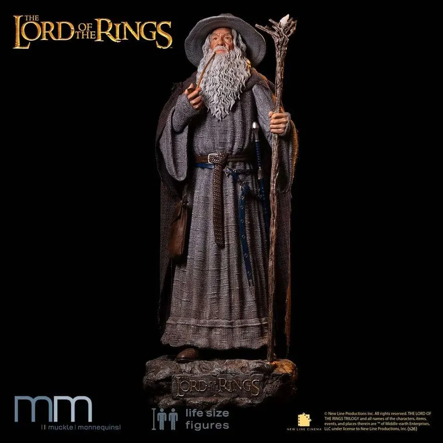 Sagan om ringen Livsstor staty Gandalf 215 cm
