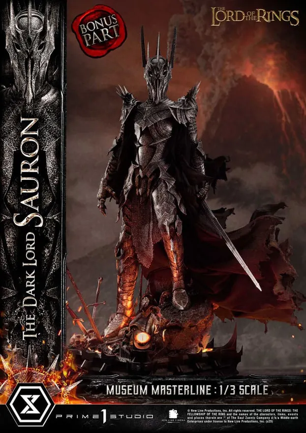 Lord of the Rings Museum Masterline Series Staty 1/3 The Dark Lord Sauron Bonus Version 117 cm