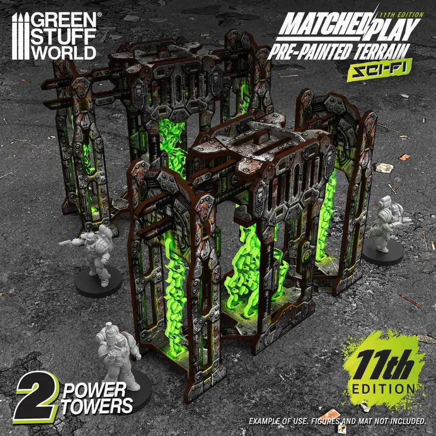 Pre-painted Power Towers 11th edition