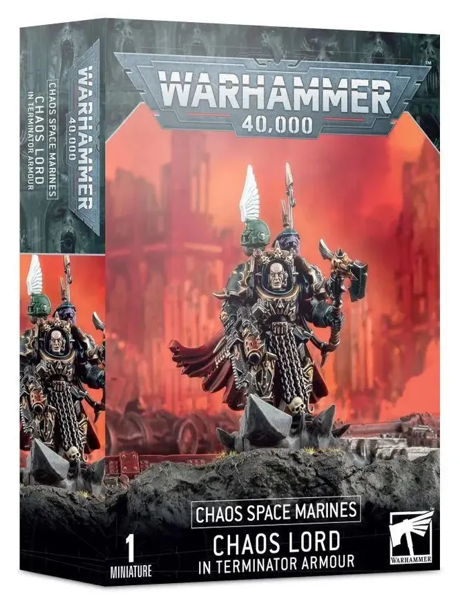 Chaos Space Marines: Chaos Lord in Terminator Armour