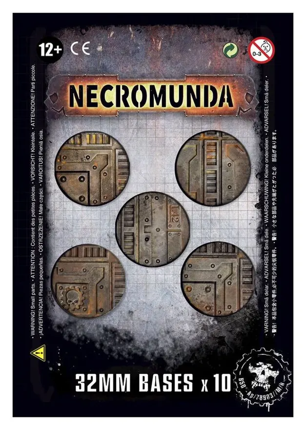 NECROMUNDA 32MM BASES (X10)