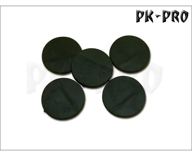 40mm Rund Bases (Magnet Slot + 3x optional Miniature Slot) (5x)