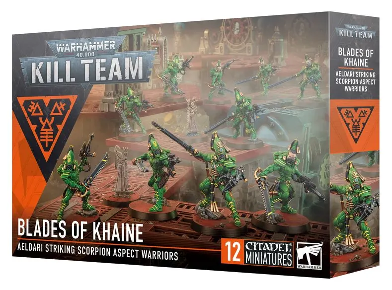 Warhammer 40,000: Killteam Blades of Khaine. Aeldari Stiking Scorpion Aspect Warriors