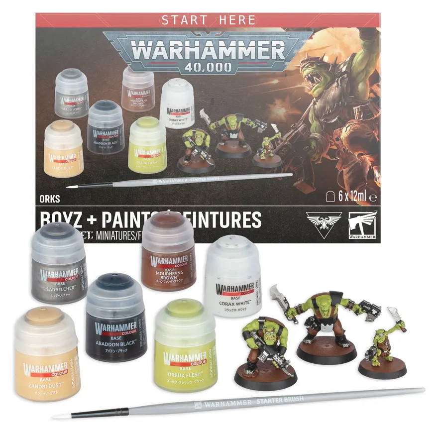 Warhammer 40K: Orks + Paints Set