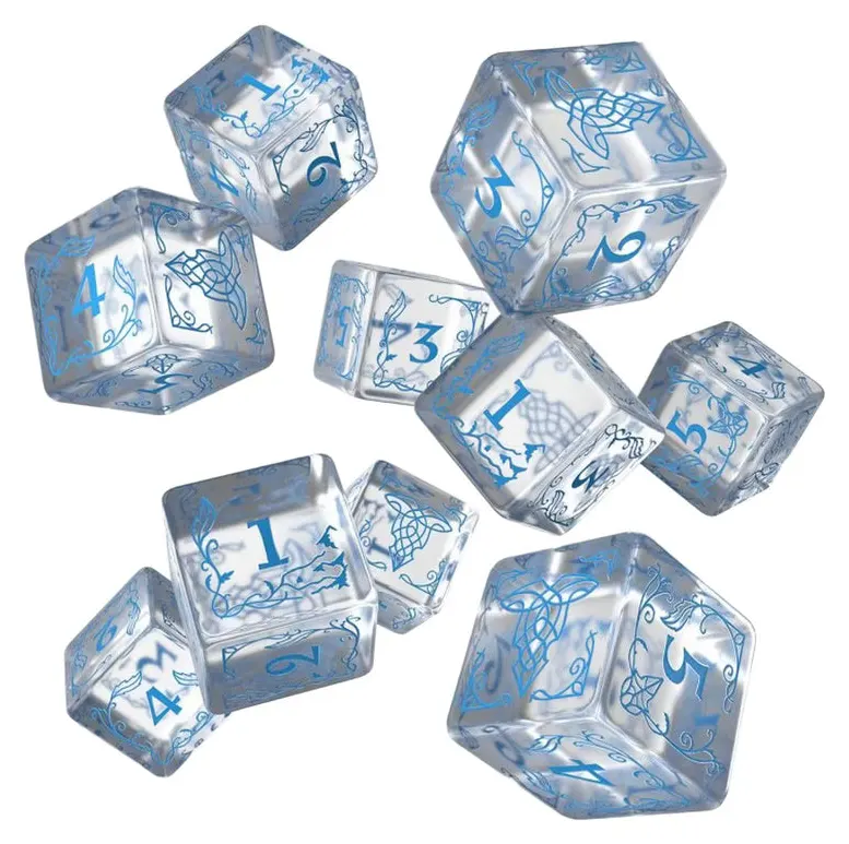 The Lord of the Rings: Rivendell 10x D6 Dice Set - Water