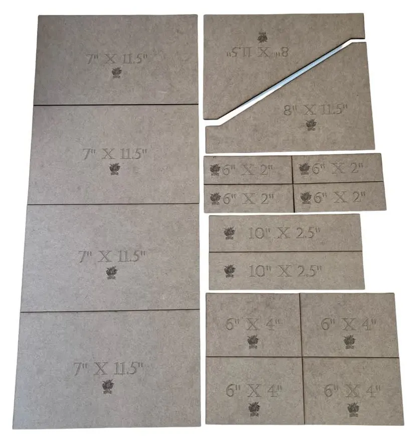Warhammer 40k 11th Edition Terrian Templates - MDF - 3d Printed