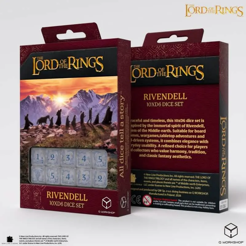 The Lord of the Rings : Rivendell 10xD6 Dice Set 1