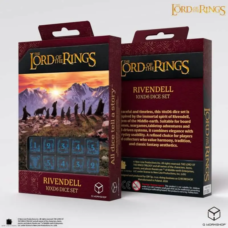 The Lord of the Rings : Rivendell 10xD6 Dice Set 2
