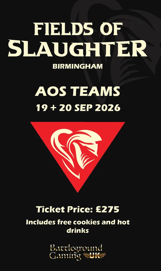 BGUK FIELDS OF SLAUGHTER AOS TEAMS 19TH, 20TH SEPTEMBER!