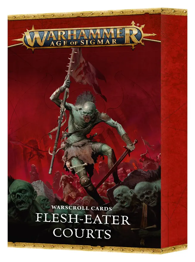 Games Workshop Warscroll Cards Flesh-eater Courts
