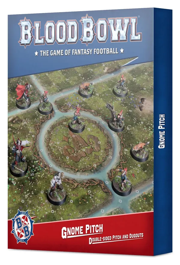 Games Workshop Gnome Blood Bowl Team – Double-Sided Pitch And Dugouts Set