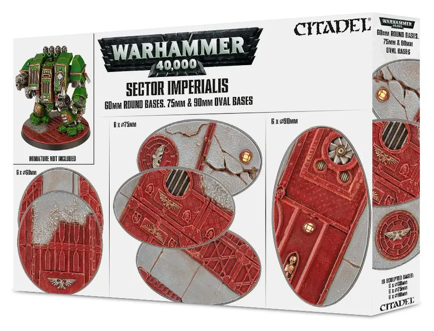 Citadel Sector Imperialis 60Mm Round, 75Mm Oval & 90m Oval Bases