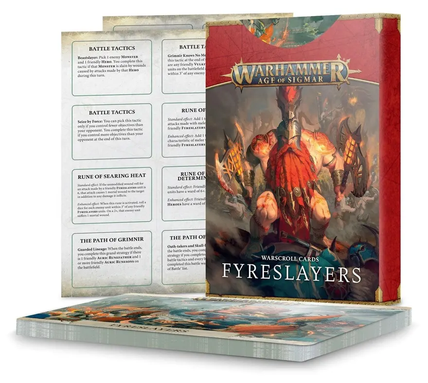Warscroll Cards: Fyreslayers (3rd Edition Udgået)
