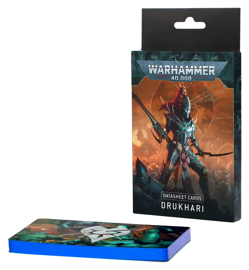 Warhammer 40k: Drukhari Datasheet Cards (English)