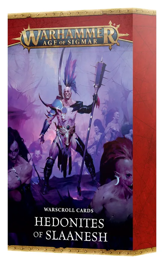 Warhammer Age of Sigmar: Hedonites of Slaanesh - Warscroll Cards