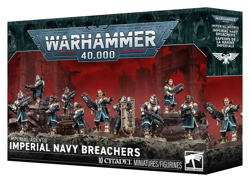 IMPERIAL NAVY BREACHERS set di miniature IMPERIAL AGENTS games workshop WARHAMMER 40K età 12+