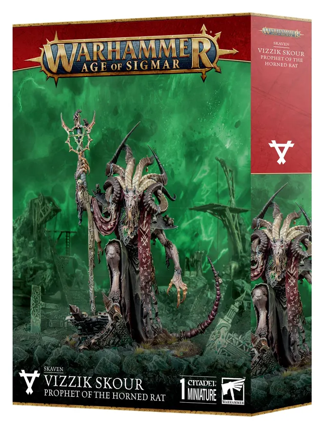 Warhammer Age of Sigmar: Skaven - Vizzik Skour, Prophet of the Horned Rat