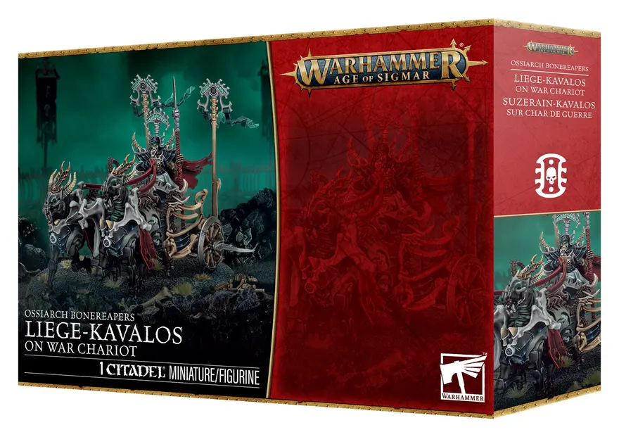 Warhammer Age of Sigmar: Ossiarch Bonereapers - Liege-Kavalos on War Chariot