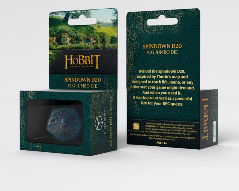 The Hobbit Spindown D20 - Aether TCG Jumbo Die (Q-Workshop)